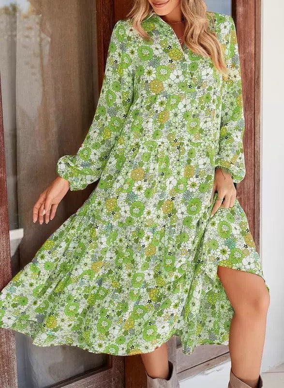 New Arrival🔥 Women's Boho Midi Dress